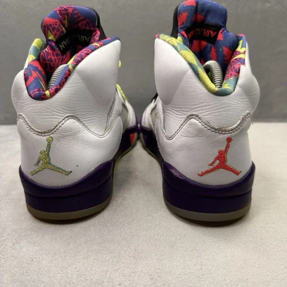 Jordan 5 Retro Mens Size 8 Shoes Alternate Bel-Air White Court Purple Green 2020